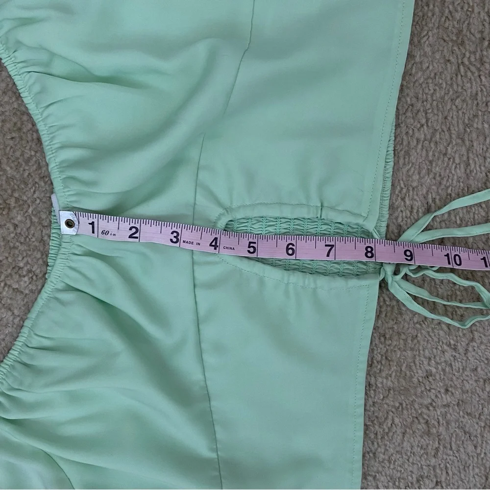 American Eagle Medium Mint Green Short Sleeve Crop Top - Picture 6 of 6